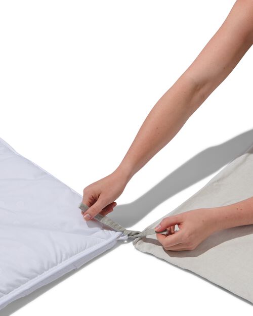 housse de couette flanelle 200x200/220 gris chiné