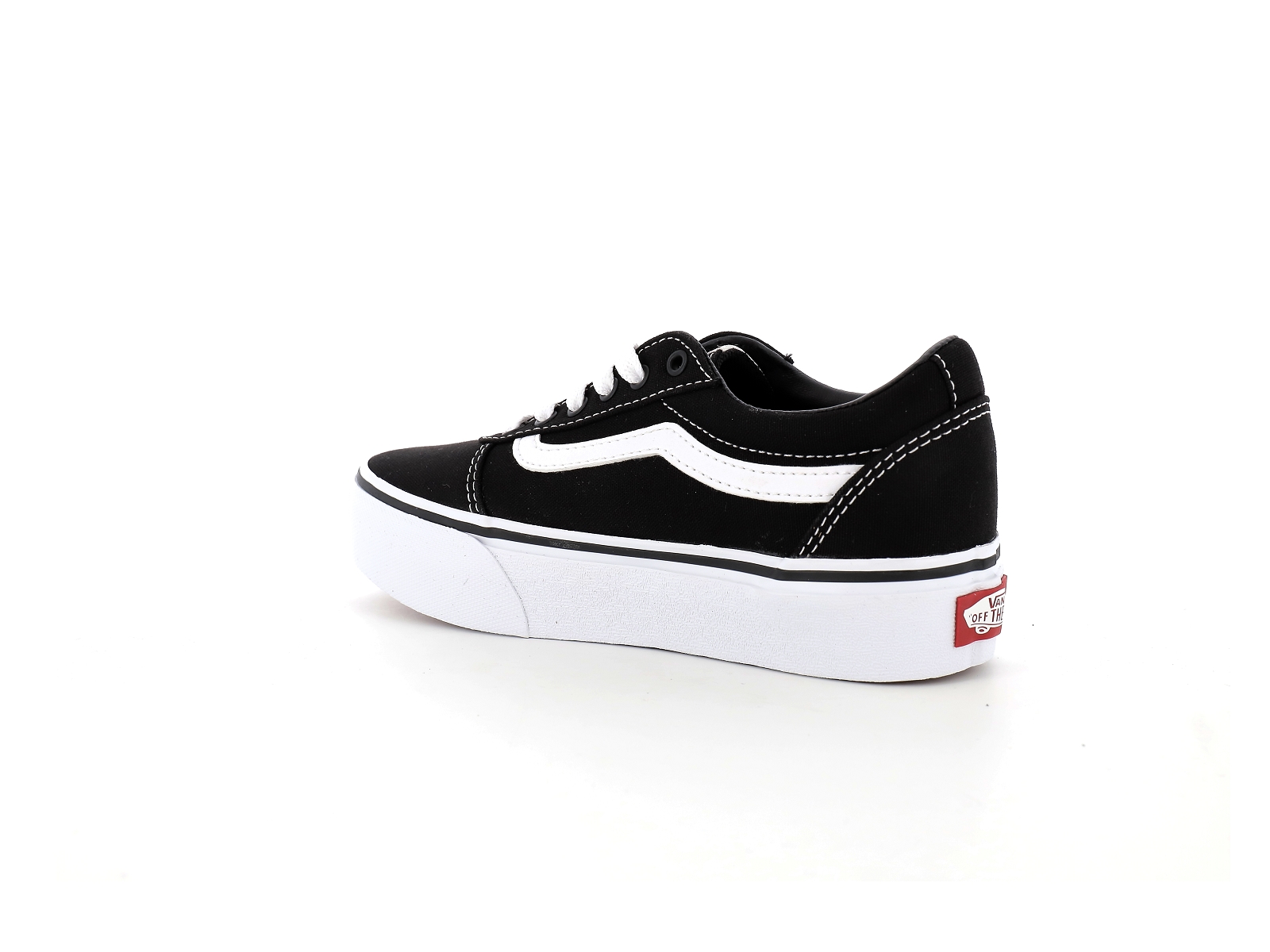 Vans-MY WARD PLATEFORM Matières combinées Noir Blanc