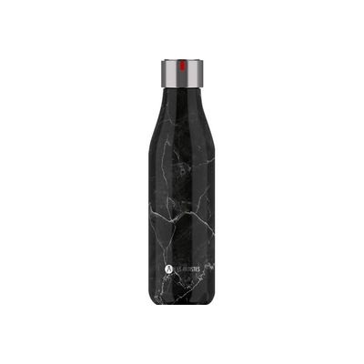 Les Artistes Paris - Gourde Bouteille isotherme 500 ml - marbre noir - acier inoxydable