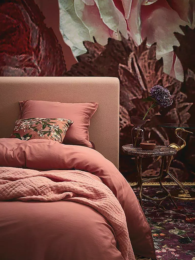 ESSENZA Satin-Bettwäsche 70x90cm/140x200cm Dusty Rose rosa