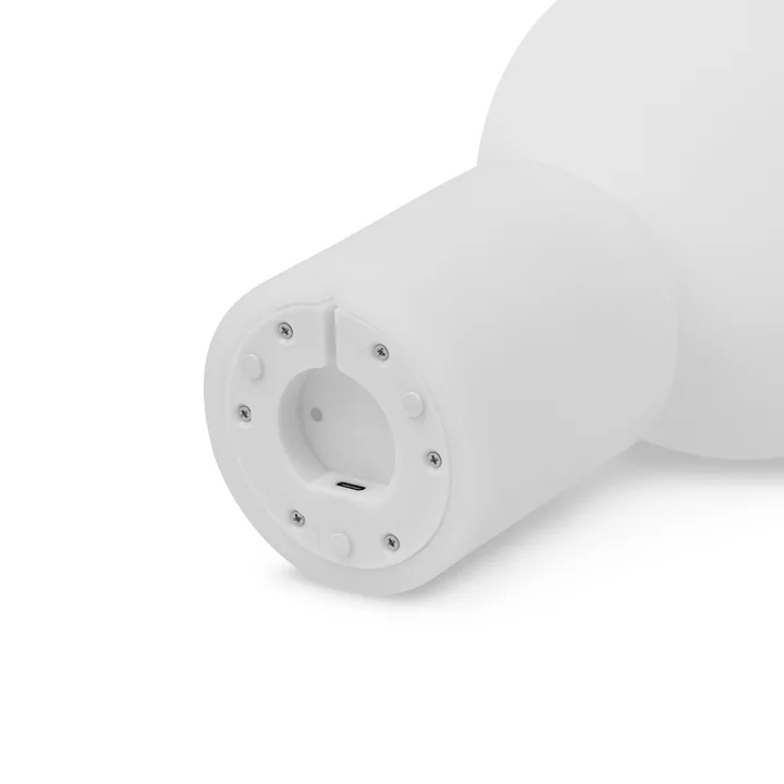 Normann Copenhagen - Yo LED Tischleuchte mit Akku, weiss, large, H 60 x Ø 40 cm