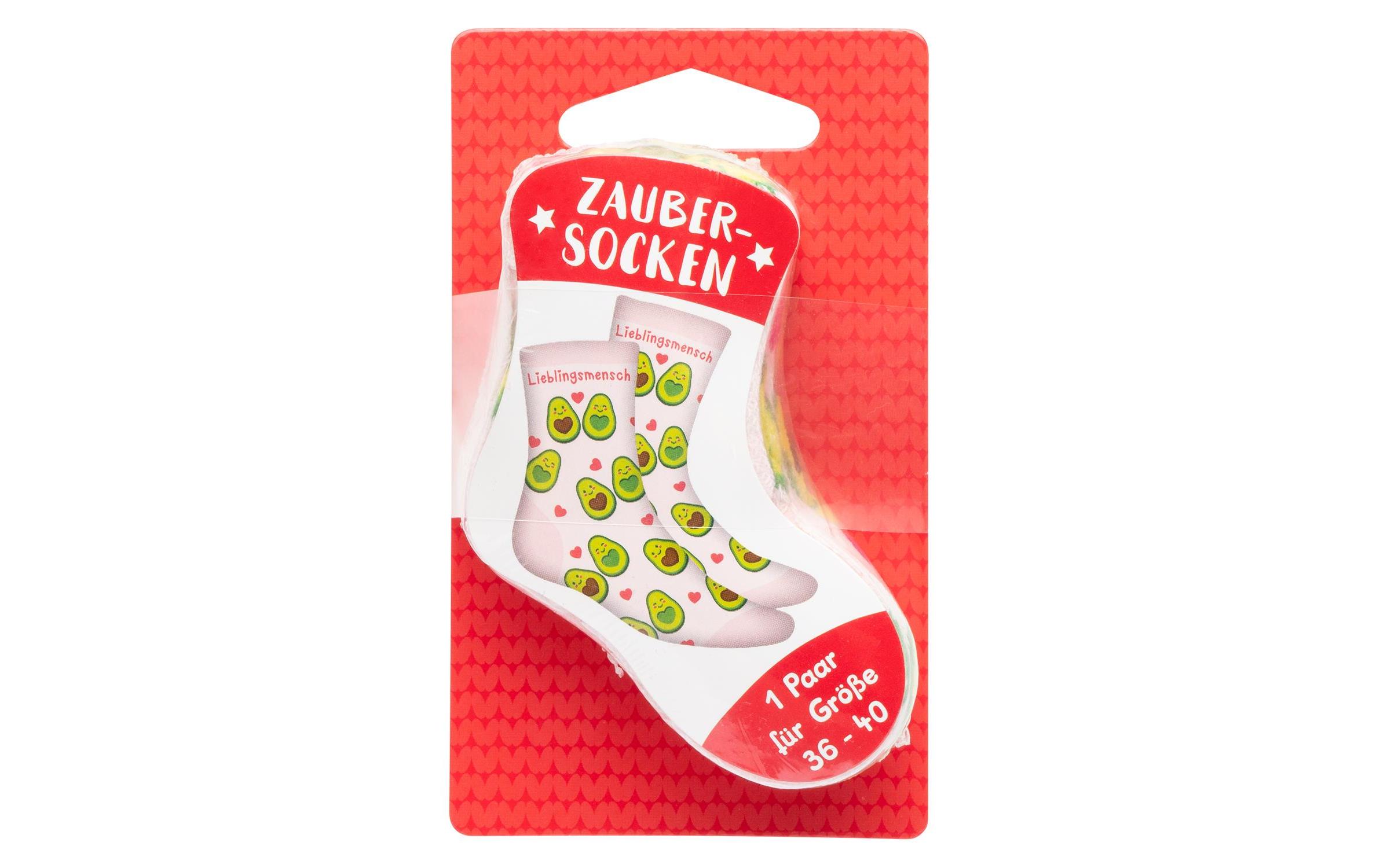 Socken Lieblingsmensch Grösse 36 - 40, waschbar (40 Grad)Humorvolle Zaubersocken, ideal als Geschenk