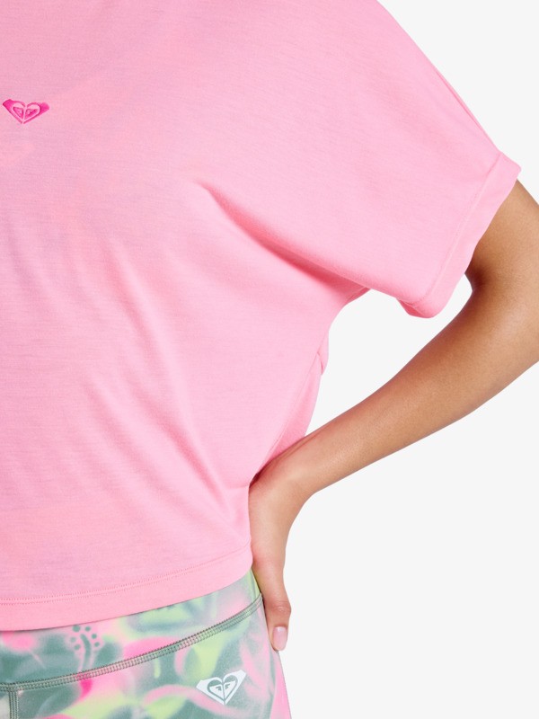 Everyday Flow T-Shirt technique à manches courtes Rose Femme