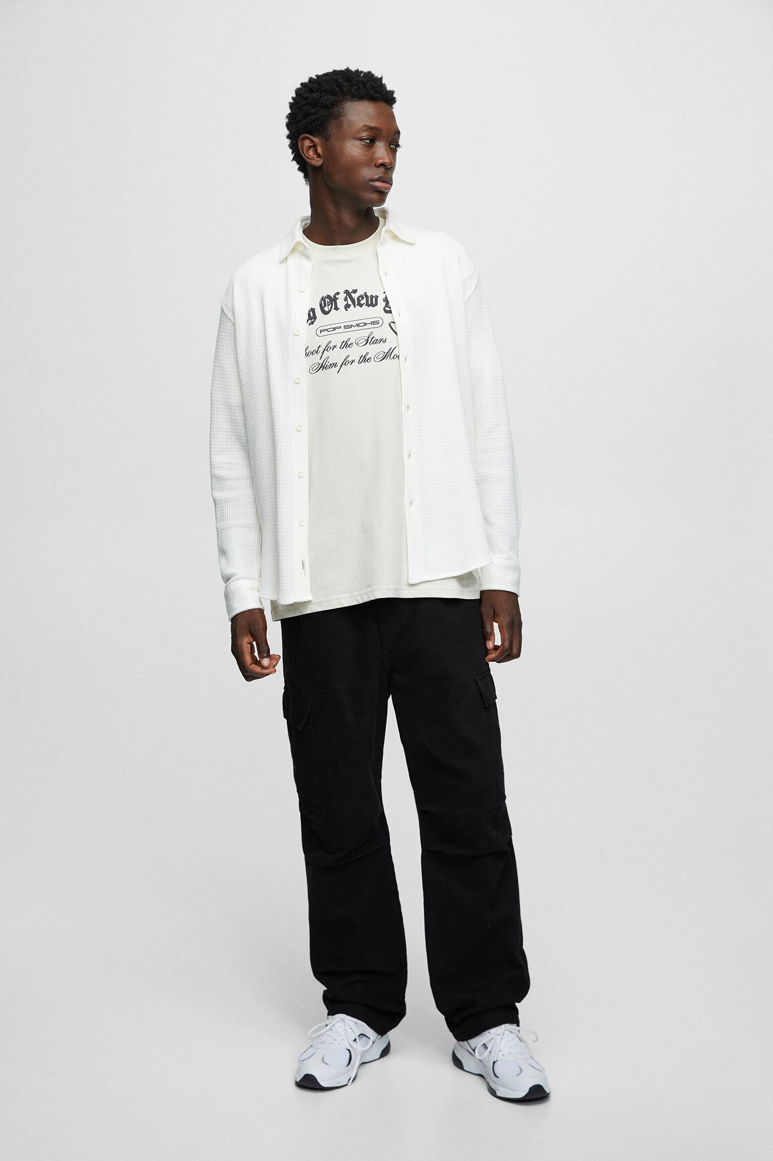 CAMISETA POP SMOKE - OFF WHITE