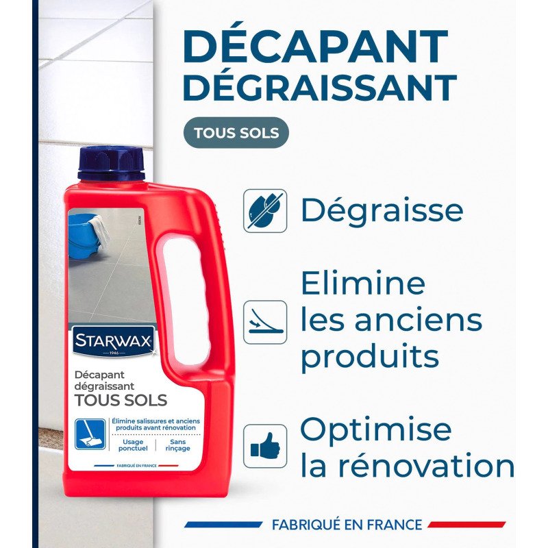 Décapant dégraissant tous sol - rinçage facile -  1 L