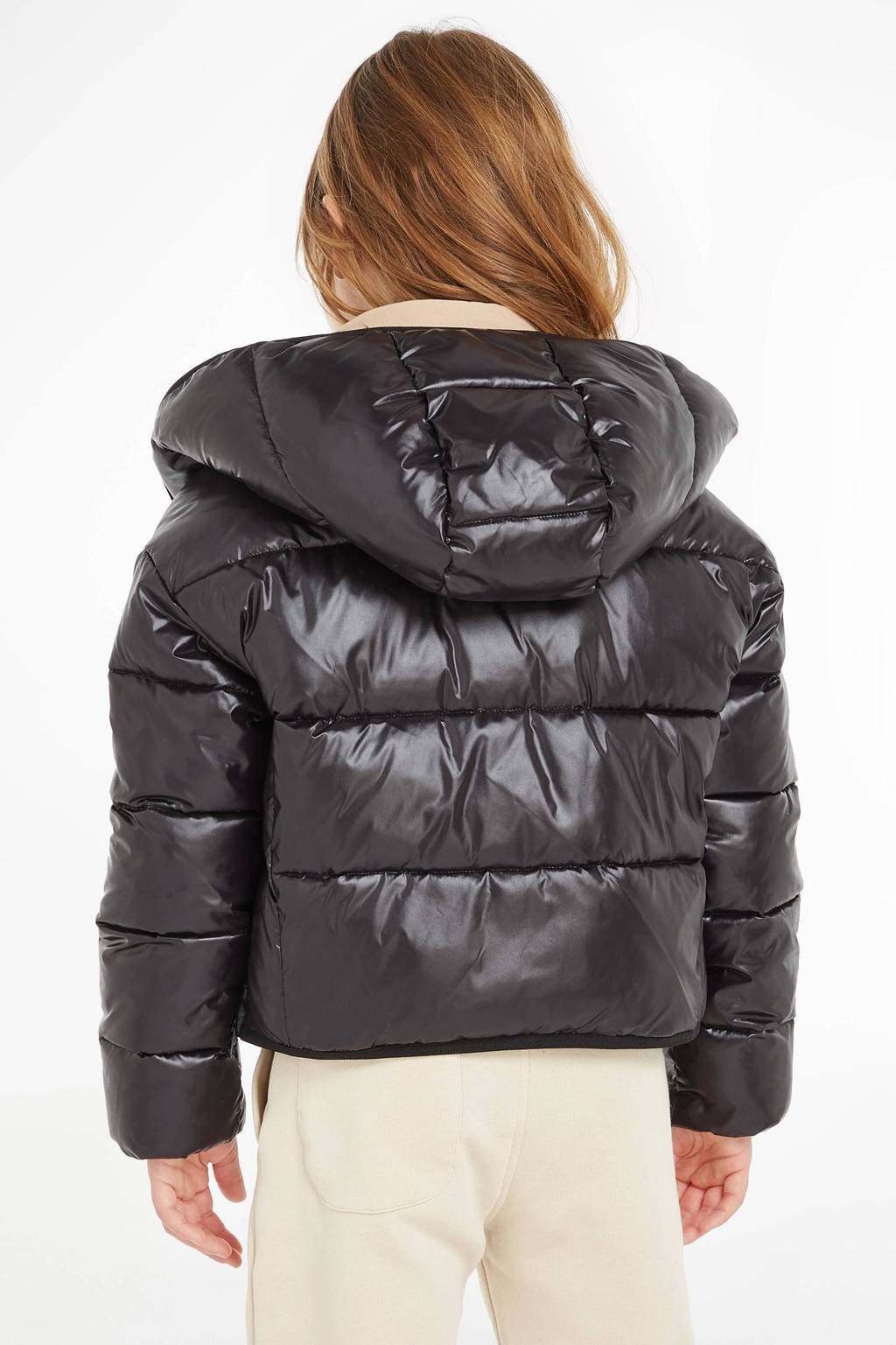Calvin Klein gewatteerde winterjas zwart