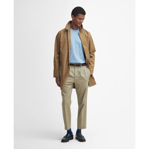 Barbour Lorden Waterproof Mac Frakke, Sand/Blue Granite Tartan, XL