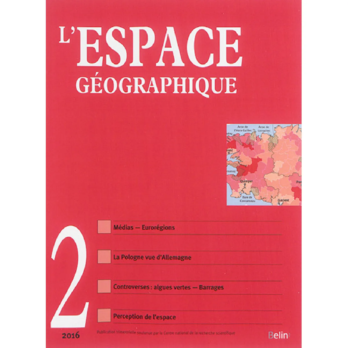 Espace géographique, n° 2 (2016) · Occasion