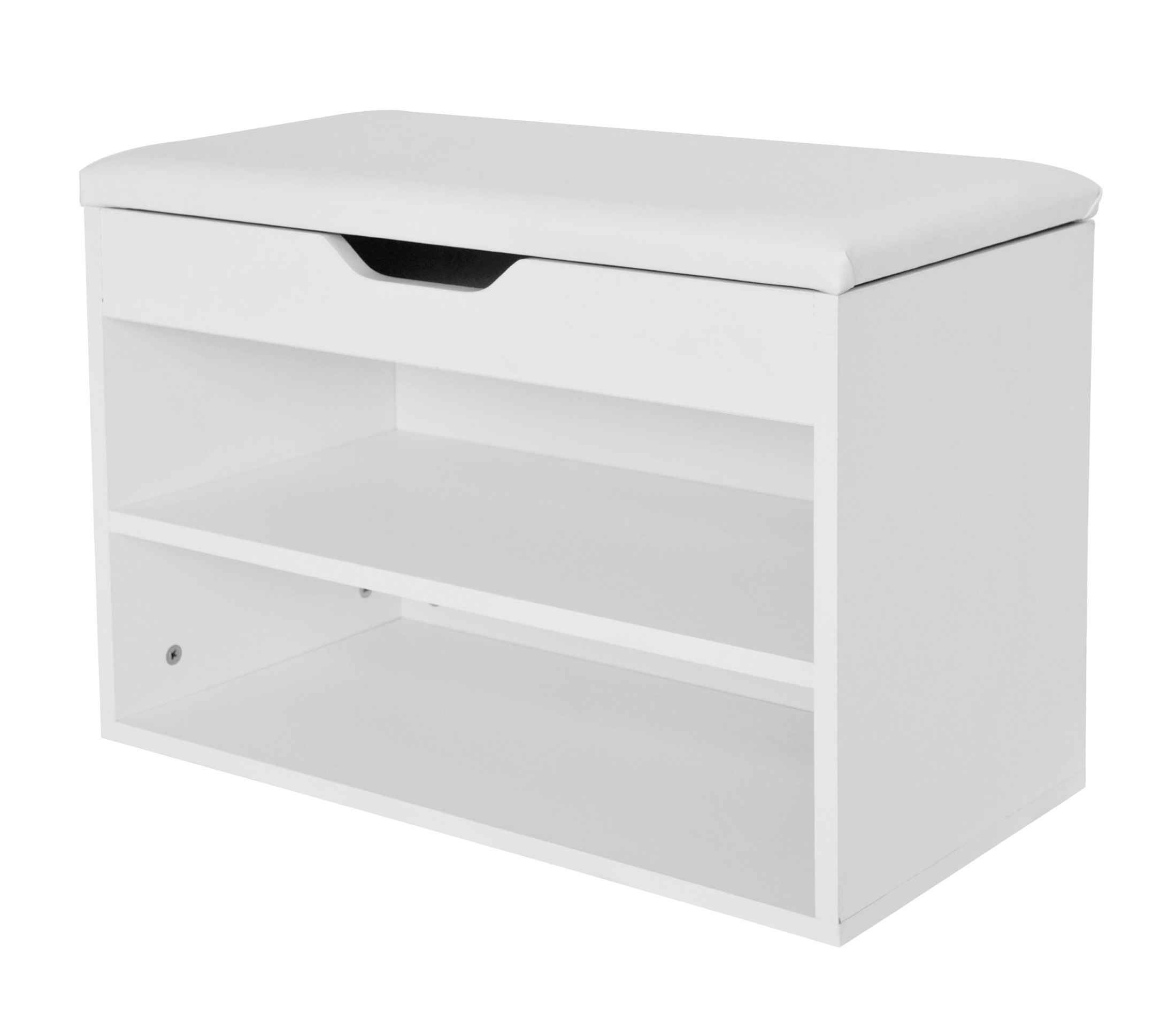 Schuhbank 60 x 30 x 41 cm weiss