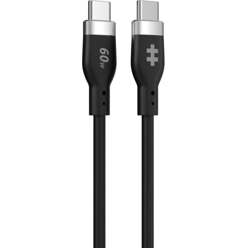 HYPER HyperJuice câble USB USB 2.0 1,5 m USB C 60 W Noir