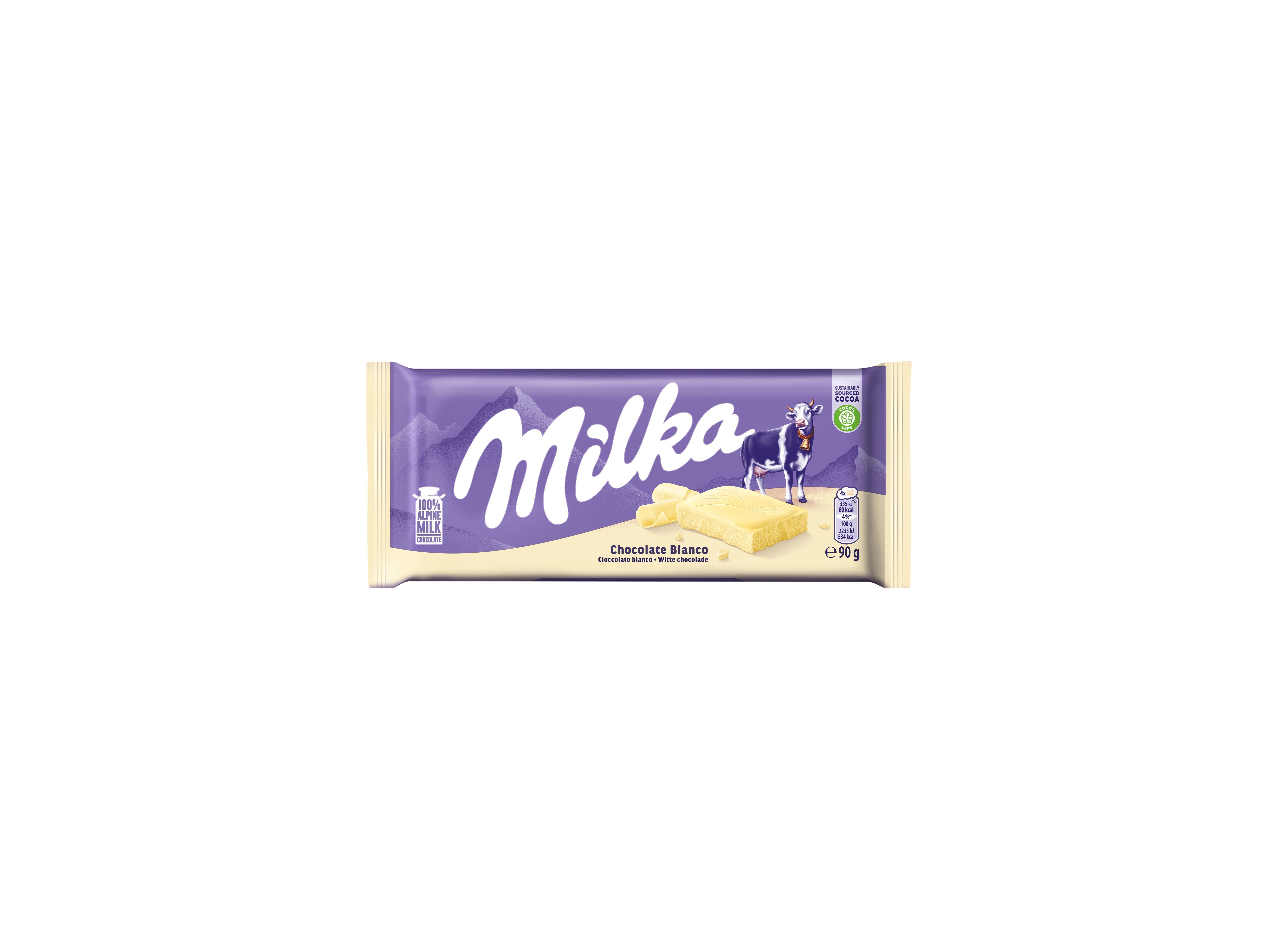 CHOCOLATE MILKA BRANCO 90 G