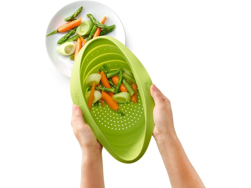 Lékué Abtropfsieb ø 23 cm, Grün Zusammenklappbares Seiher