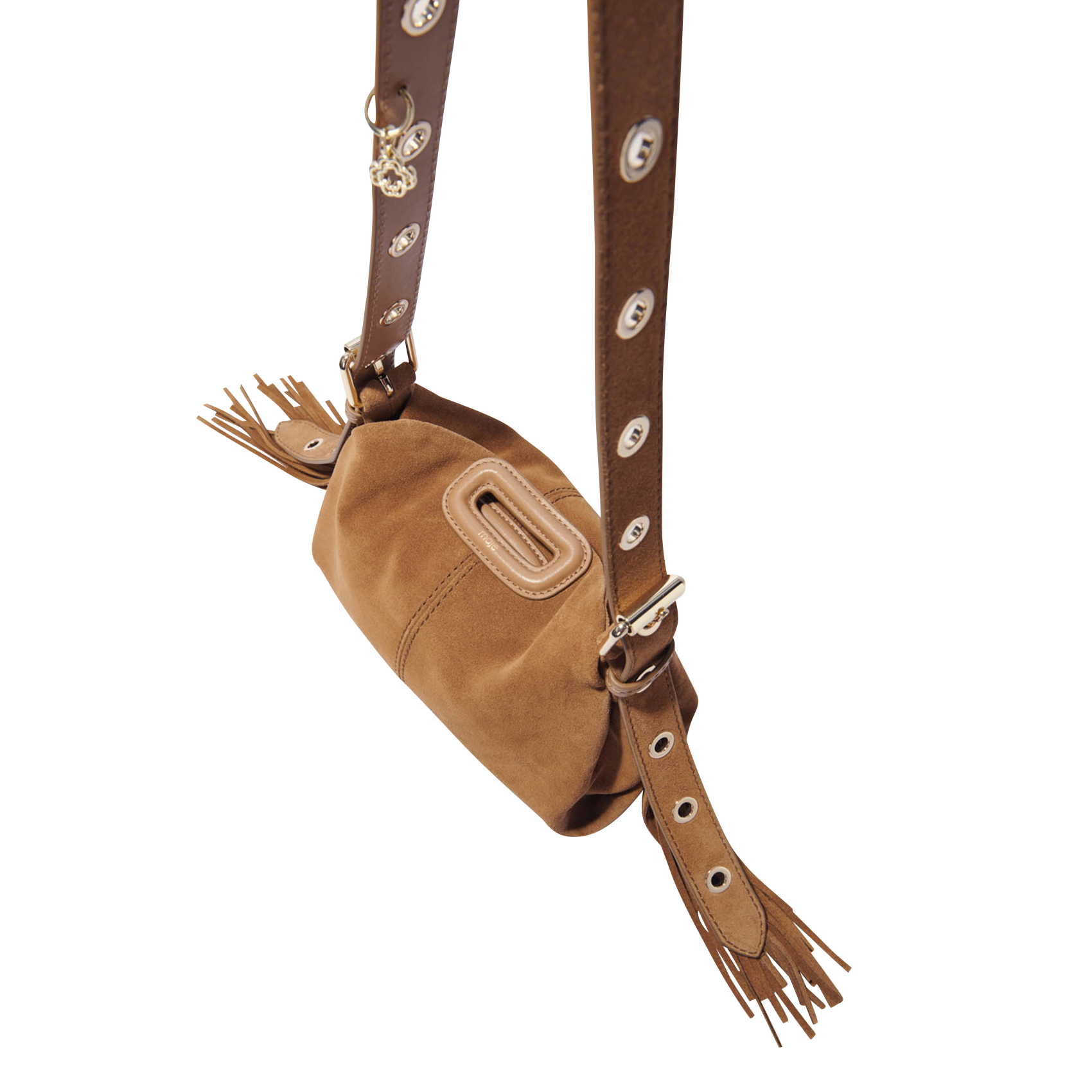 MISS M MINI - Sac bandoulière en cuir velours | Beige