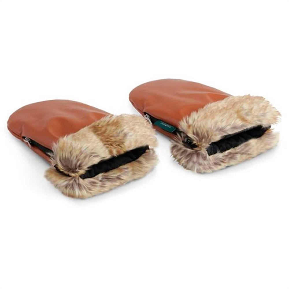 Østerbro Barnevogns Handske Faux Toffee Fur