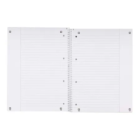 Oxford Recycling Collegeblock A4+, 80 Blatt, liniert mit weißem Rand rechts, 90 g/m², 4fach gelocht, Optik Paper®