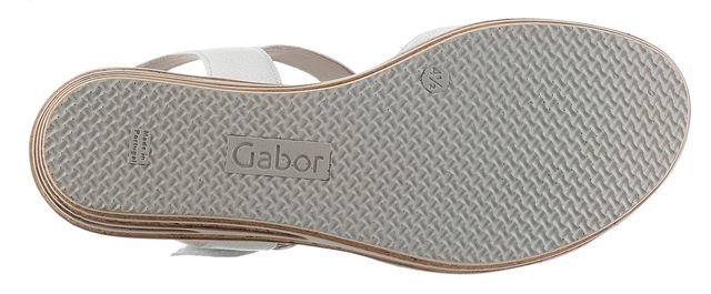 Gabor Sandalette  , Sommerschuh, Sandale, Keilabsatz, mit besonderer Absatzgestaltung