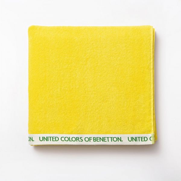 Benetton Toalha de Praia 90x160cm Veilour Amarelo Arco-íris