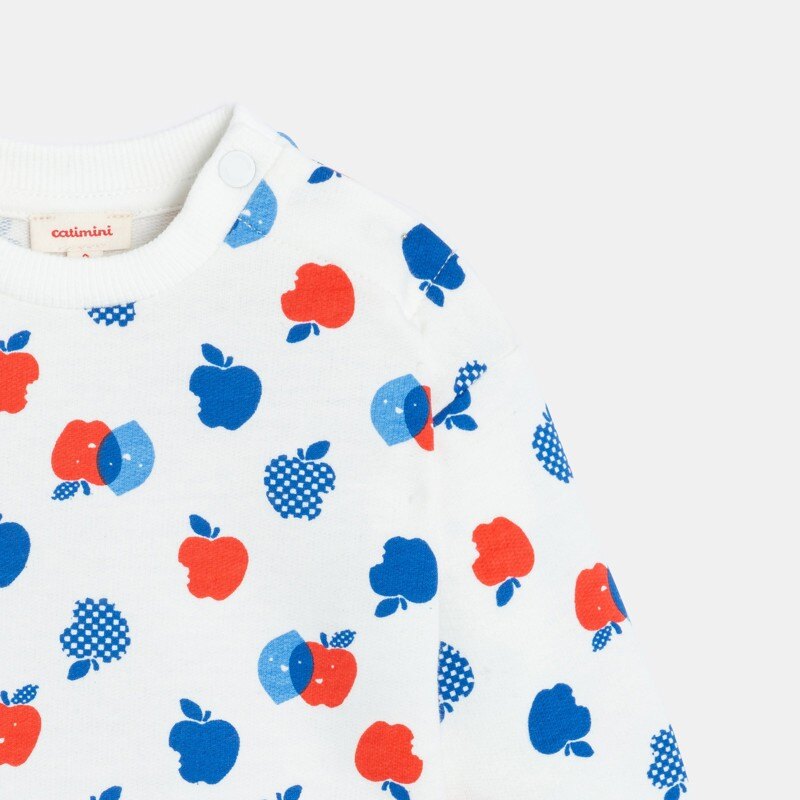 Sweat bébé garçon à motifs fruités beige Catimini Beige