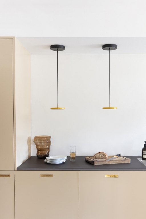 Umage Asteria Micro hanglamp LED Ø15 messing/antraciet
