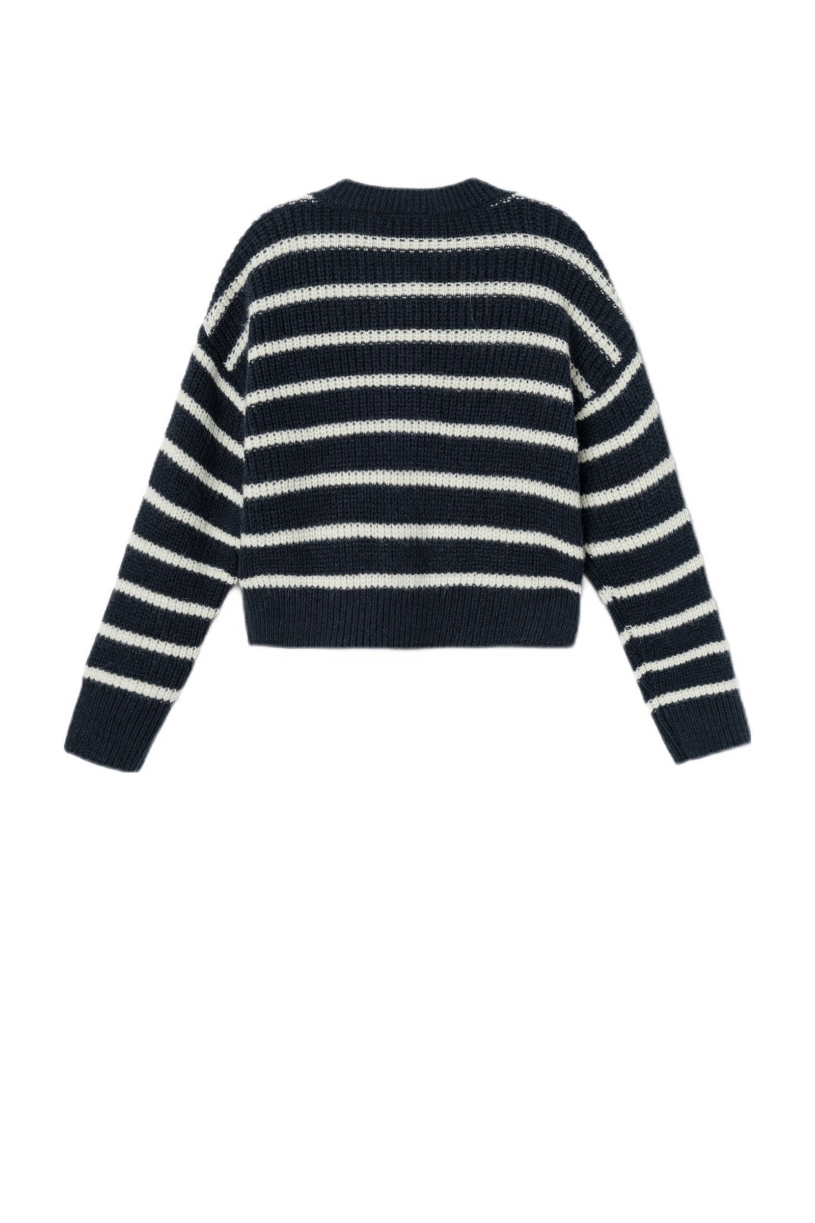 NAME IT gestreept vest NKFVERONJA donkerblauw/ecru