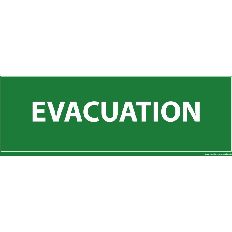 Panneau Evacuation