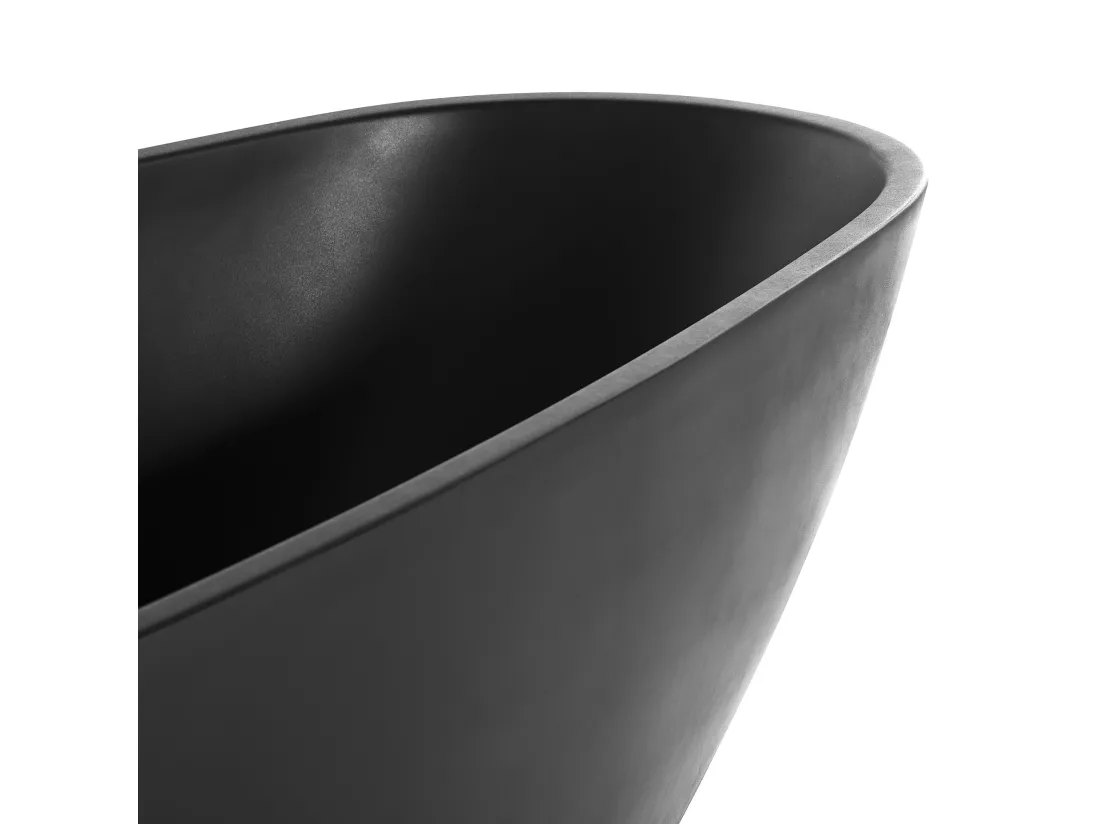 Baignoire îlot noir 173 x 82 cm GUIANA