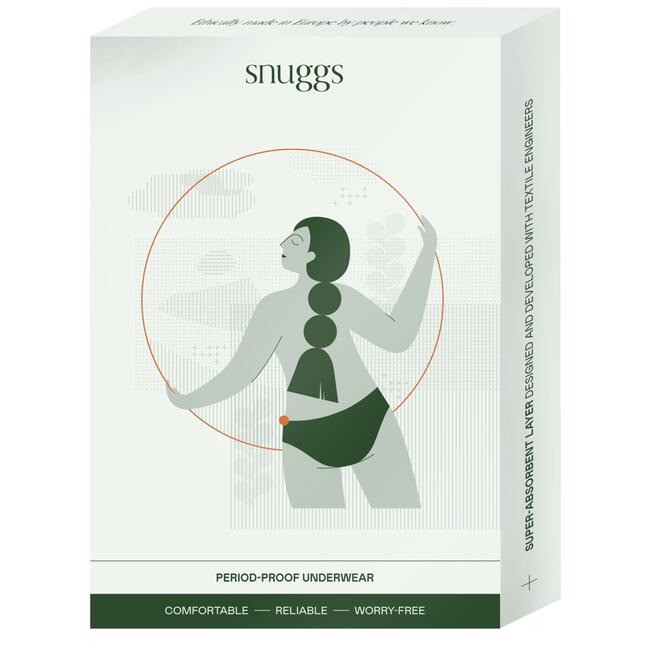 Snuggs period underwear Brazilian light black S