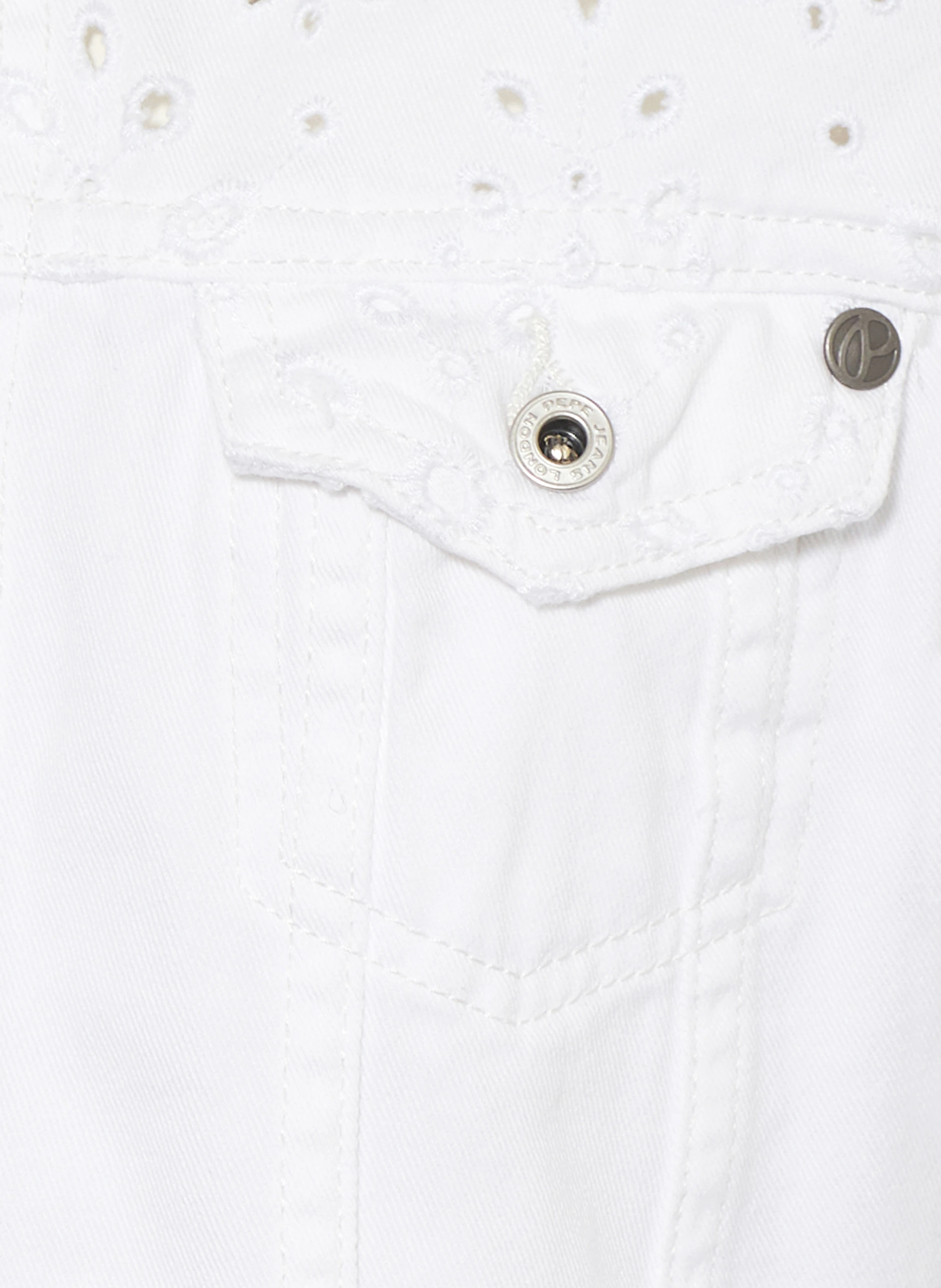 Pepe Jeans Jeansjacke mit Lochstickereien