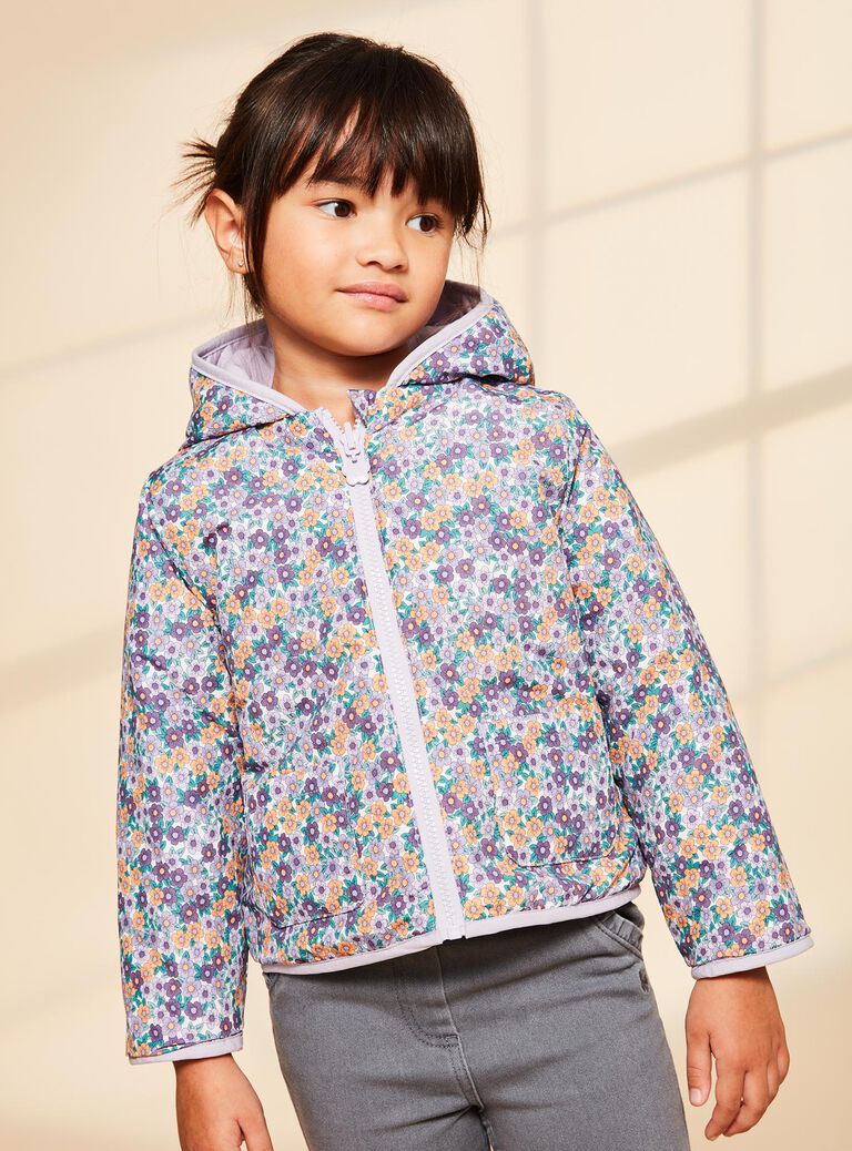 Veste mauve réversible