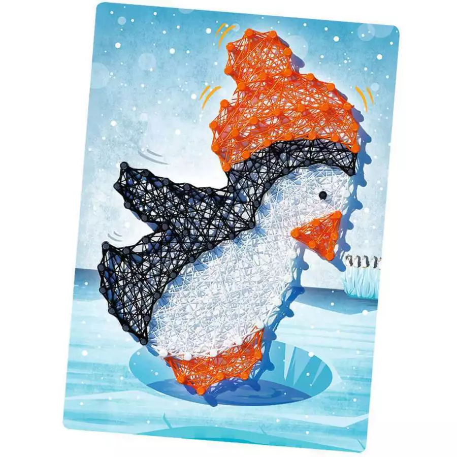 Ravensburger BeCreative String Art Pinguine bunt
