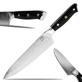 Koksmes damaststaal - Elegance serie - VG-10 Japans damascus - 67 lagen staal - VDN