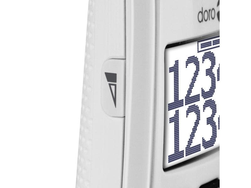 Doro Schnurlostelefon PhoneEasy 110 Weiss Benutzerfreundliches schnurloses DECT-Telefon