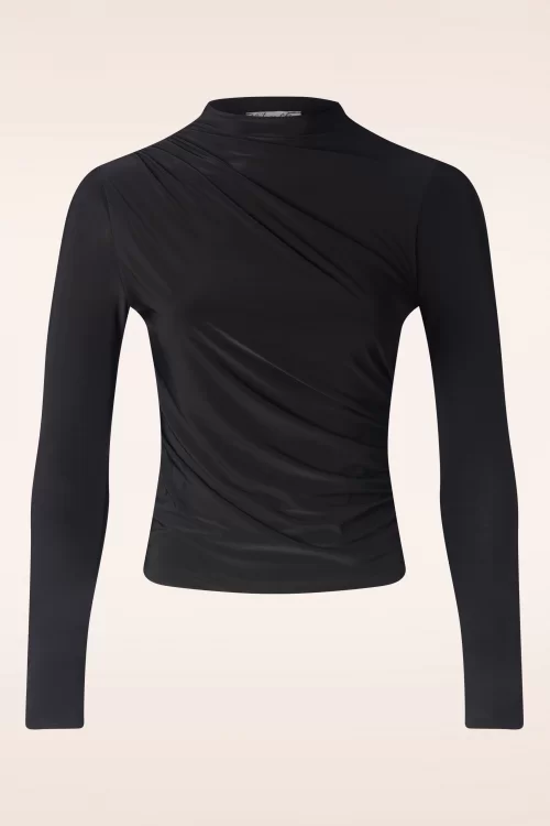 Vintage Chic for Topvintage Vive Slinky top in zwart