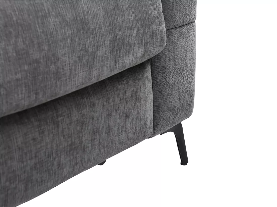 Canapé 3 places convertible express en tissu gris anthracite DUJARDA