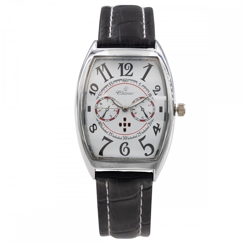 Montre Homme CHTIME bracelet Cuir Noir