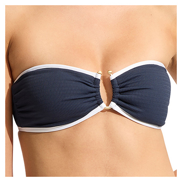 Seafolly - Women's Beach Bound Ring Front Bandeau - Haut de maillot