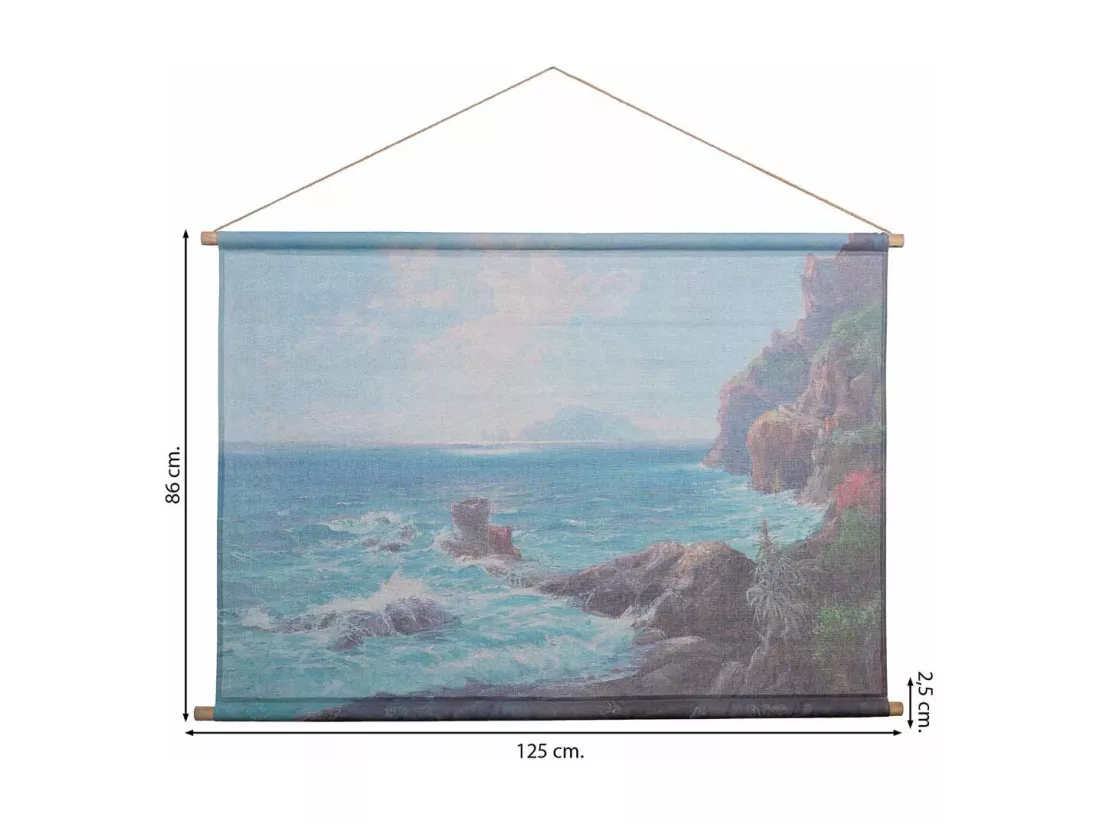 Toile imprimée en parchemin