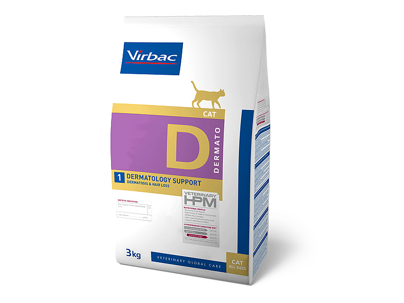HPM Cat Dermatology Support - Dermatosis & Hair los 3 kg