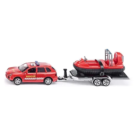 SIKU 2549 PKW mit Anhänger und Hovercraft