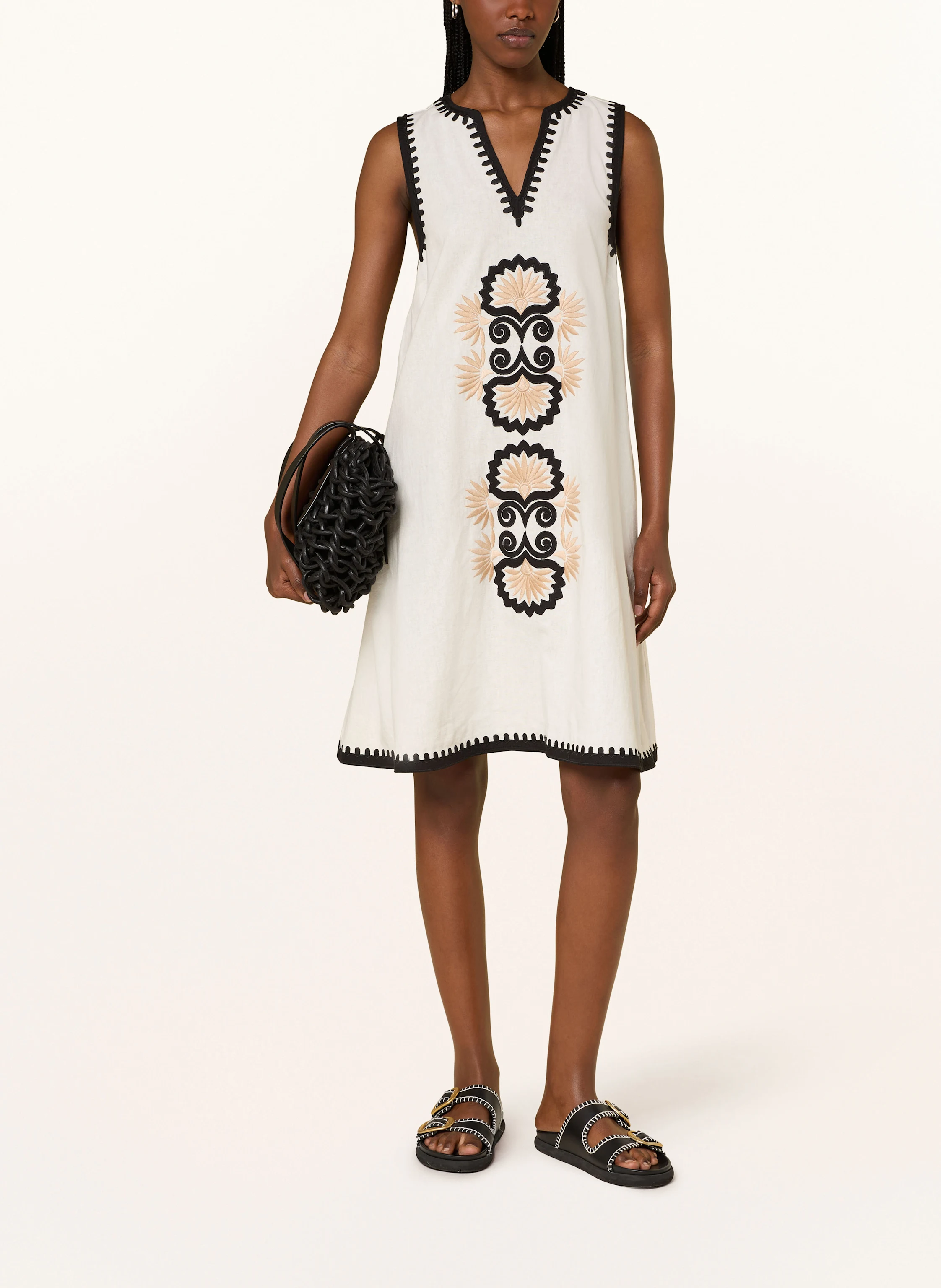 Grace Kleid mit Leinen