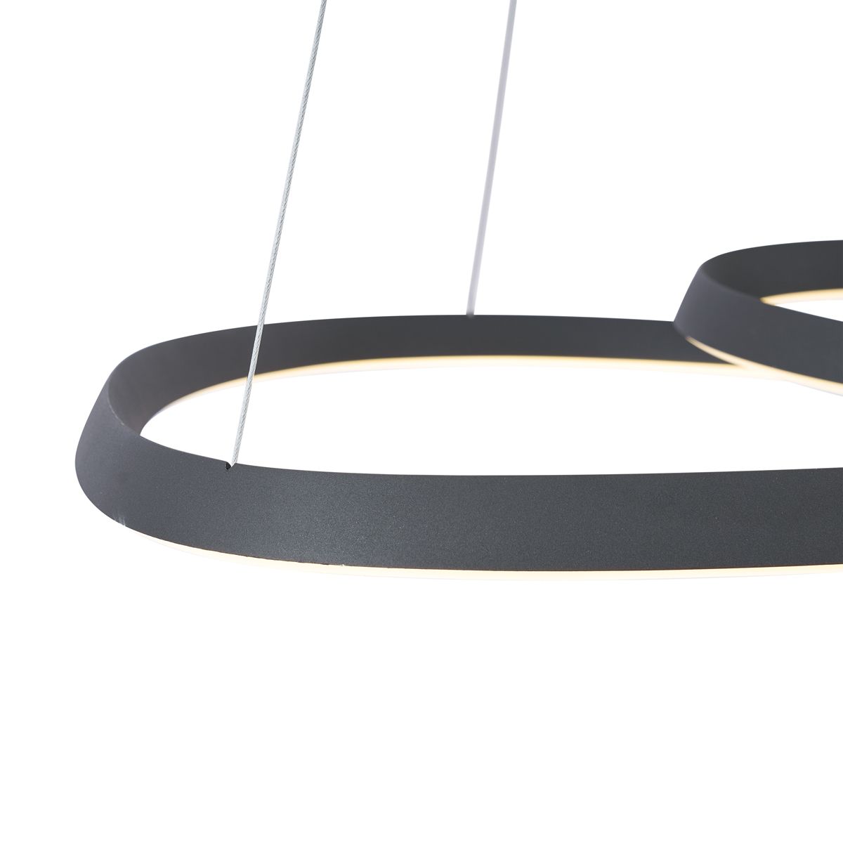 Scandinavische hanglamp zwart 72cm incl. LED 3-staps dimbaar - Circuit