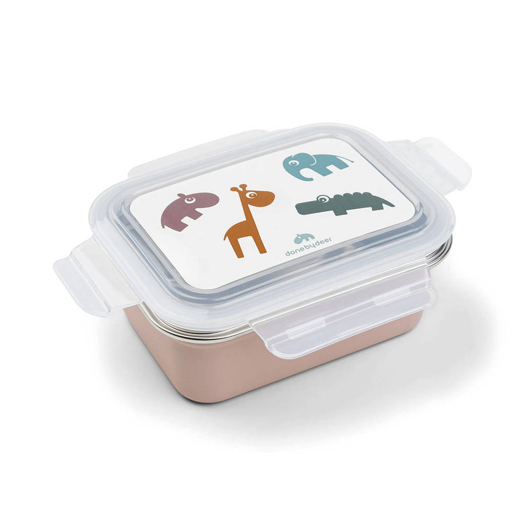 Metal lunch box Deer friends Powder