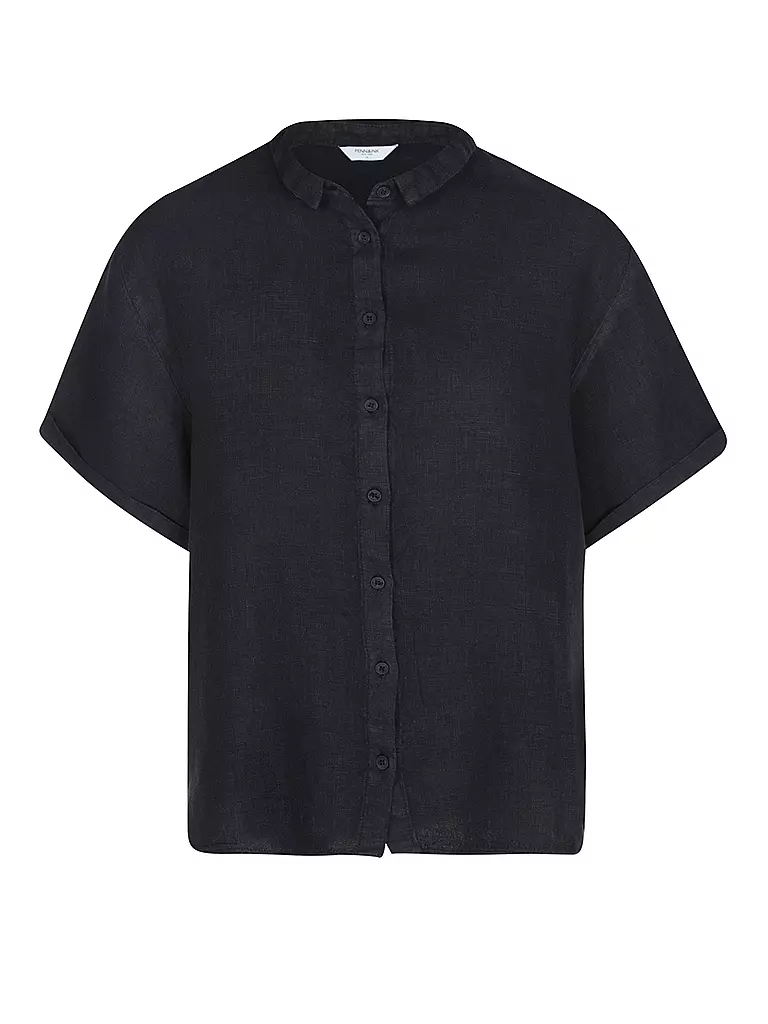 PENN&INK Leinenbluse  dunkelblau