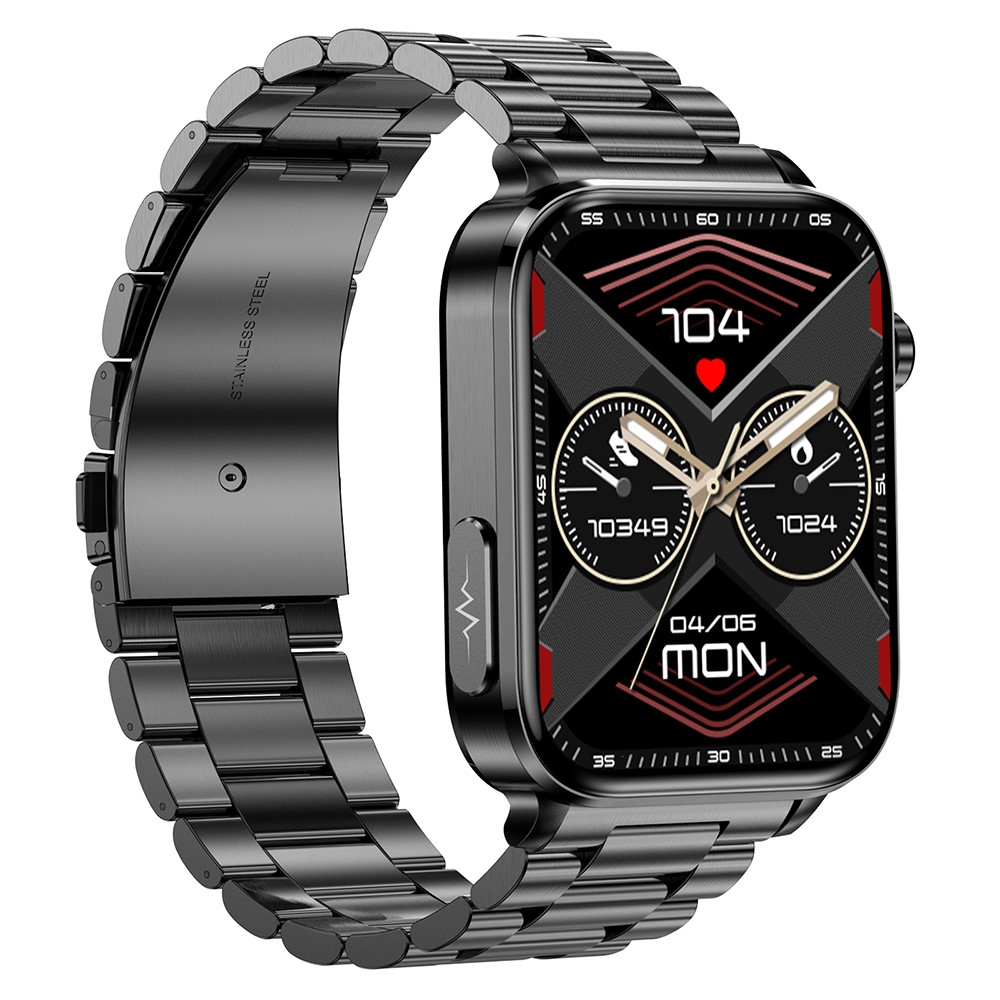 Fitness Tracker Smart Watch mit Herzfrequenz- / Körperfettmessung   EKG Funktion und 1.96