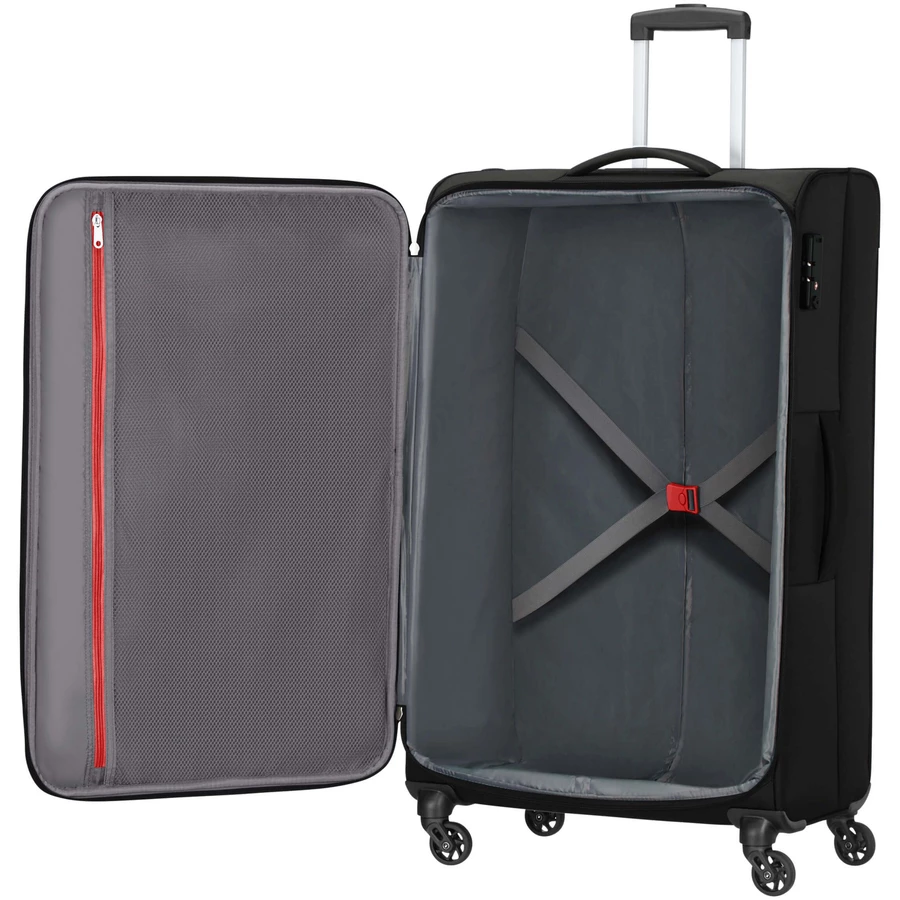 American Tourister Heat Wave - 4-Rollen-Trolley 80 cm jet black