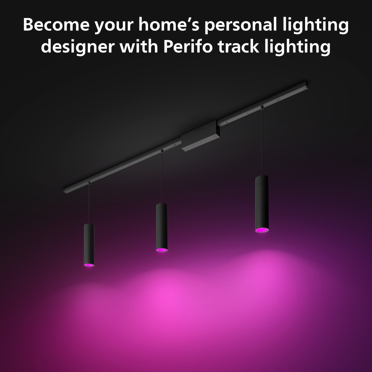 Philips Hue Perifo sett med tre pendellamper (sort)