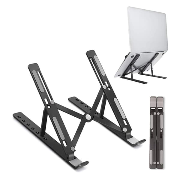 Laptopstativ foldbar og justerbar Sort