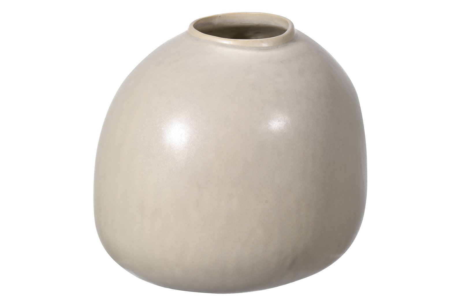 Nake vase Hvit keramikk. H19,7 cm