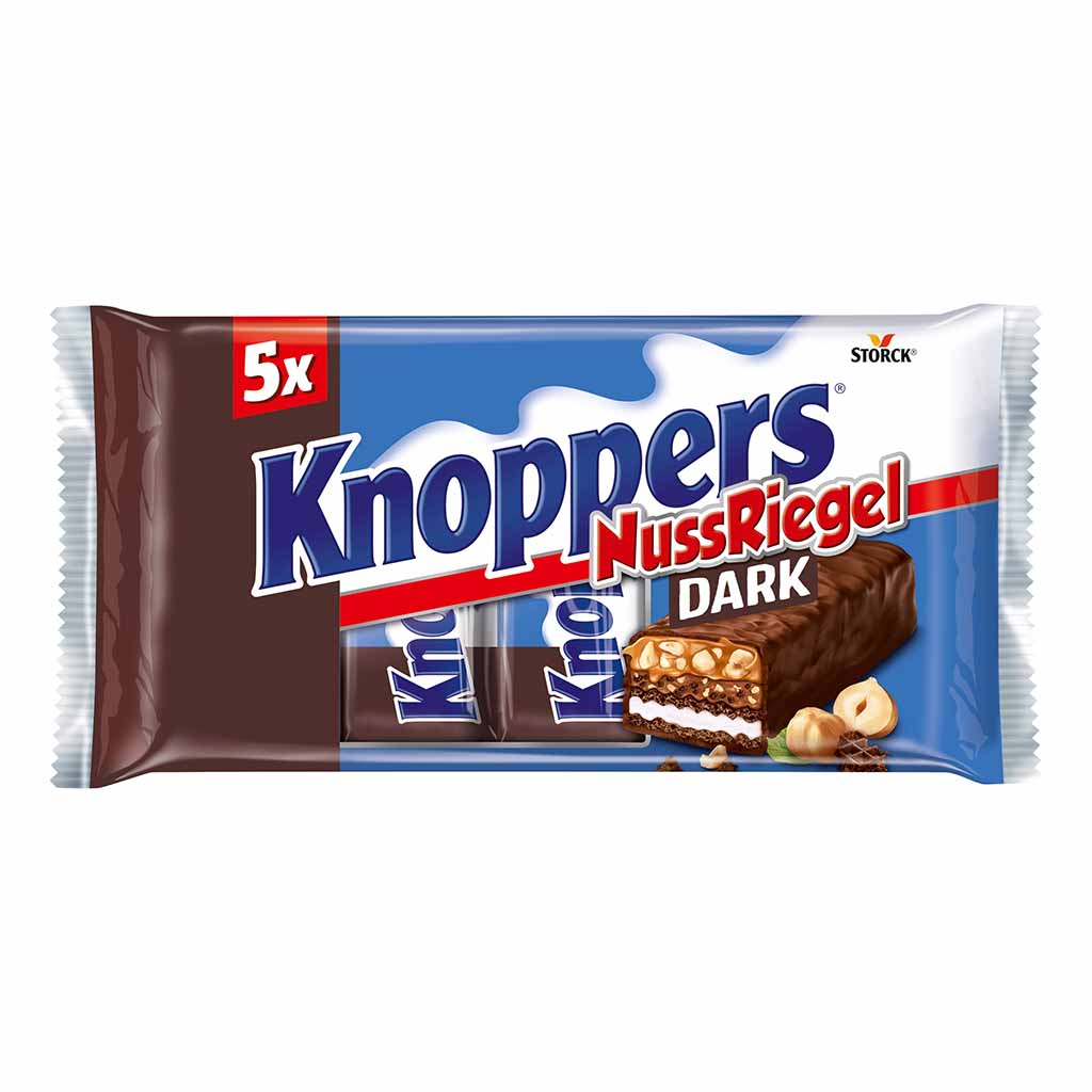 Knoppers NussRiegel Dark 5er 200g MHD:5.5.25