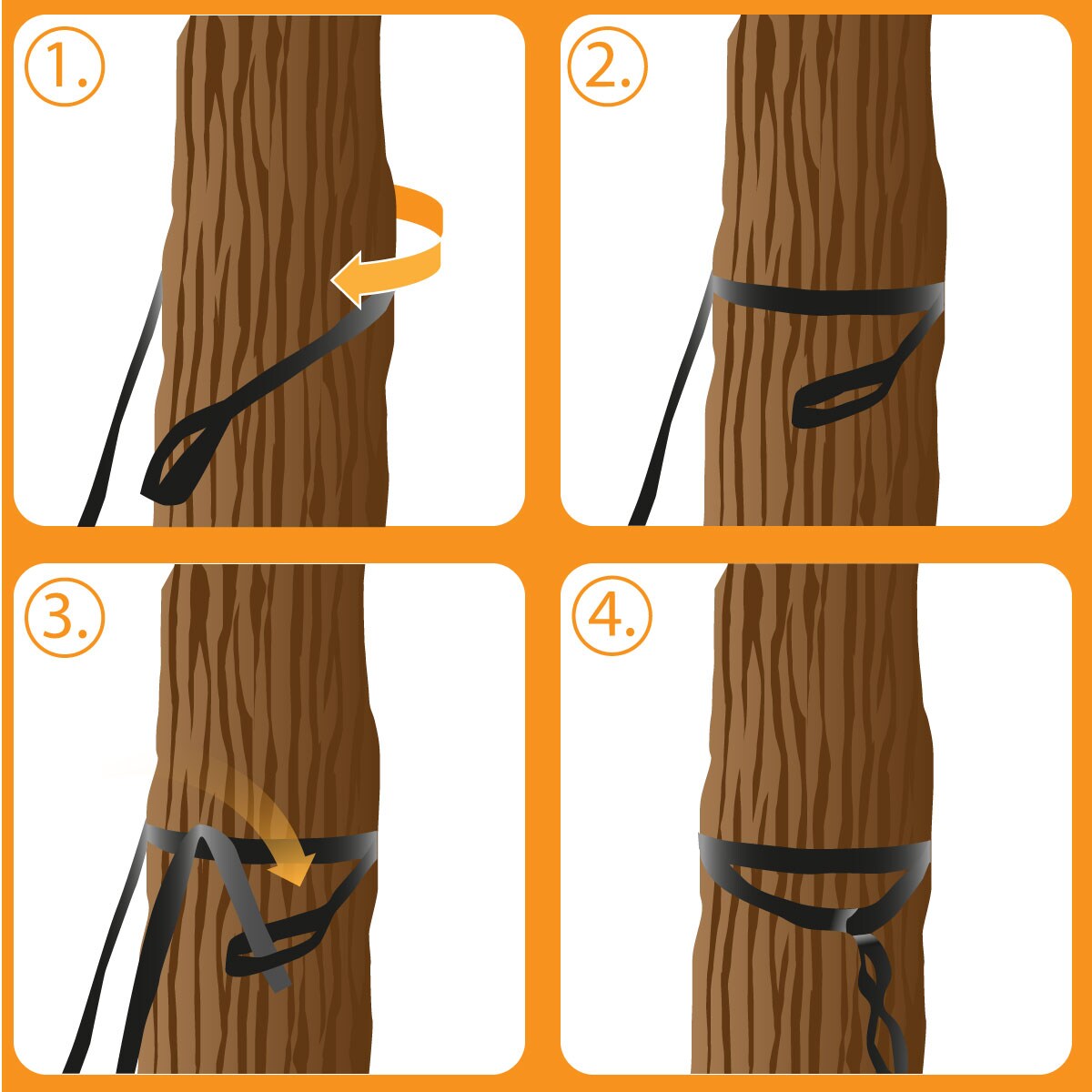 300kg Hängematten Befestigung 2 Gurte 280x2,5cm Baum Gurt Set Aufhängung Schwarz